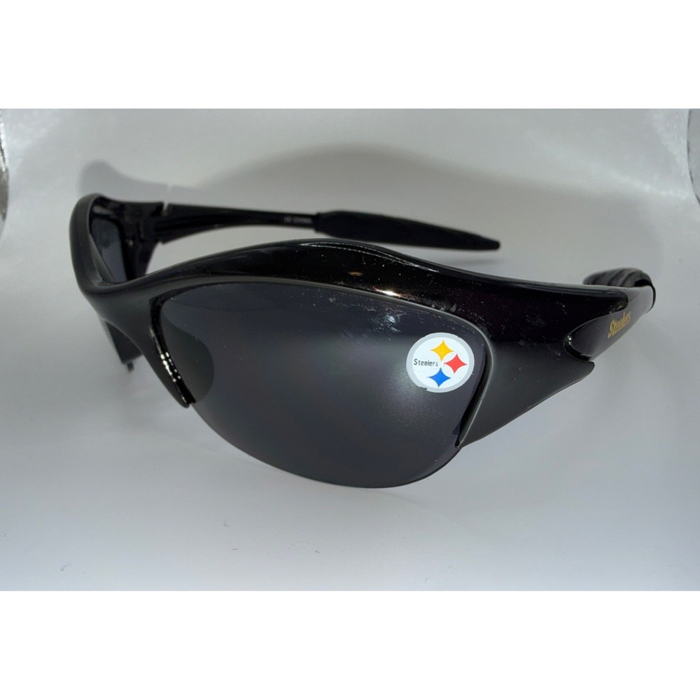 Pittsburgh Steelers NFL Black Wrap Sunglasses- Football Team Spirit- Game Time!